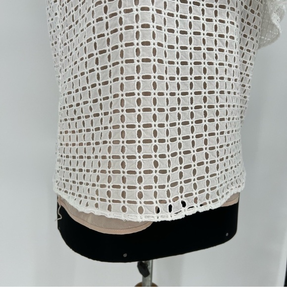 J. Crew One Shoulder Ruffle Eyelet Top - Picture 5 of 15